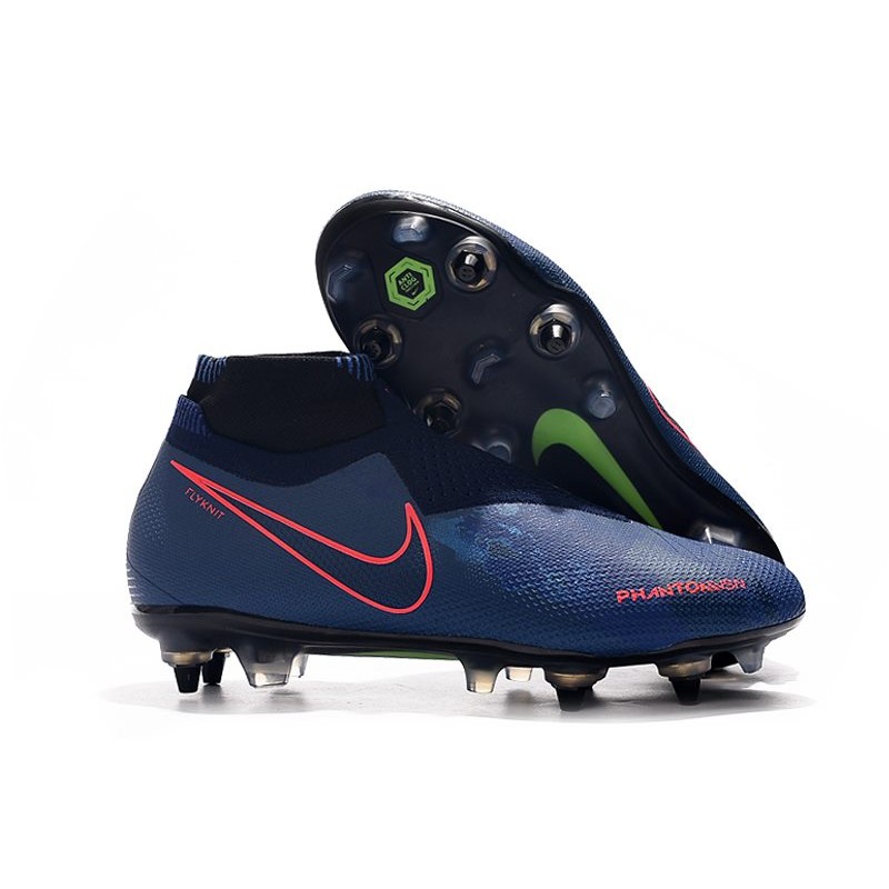 Nike Phantom Vision Elite DF SG PRO Anti Clog Modrý Červené